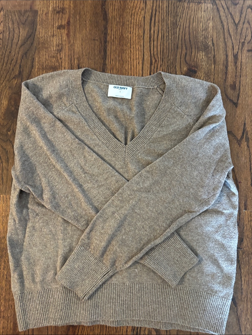 Old Navy Women's V-Neck Sweater - Taupe Heather